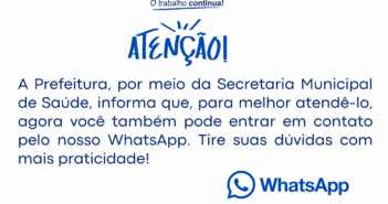 WhatsApp Secretaria Municipal de Saúde
