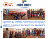 Treinamento de educação continuada SAMU