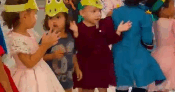 Festinha das crianças na Creche Professora Prisse