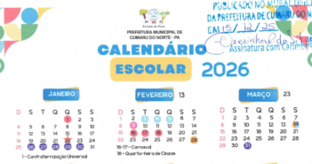 Calendário Escolar de 2026