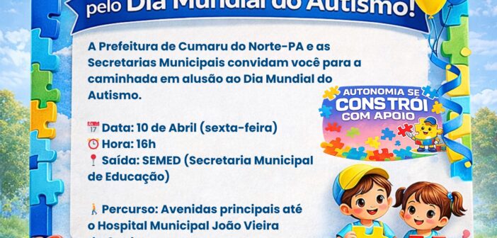 Caminhada em homenagem ao autista | PMCN