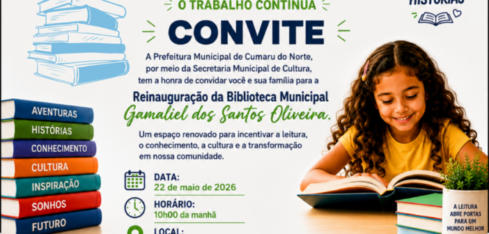 Reinauguração da biblioteca municipal | PMCN