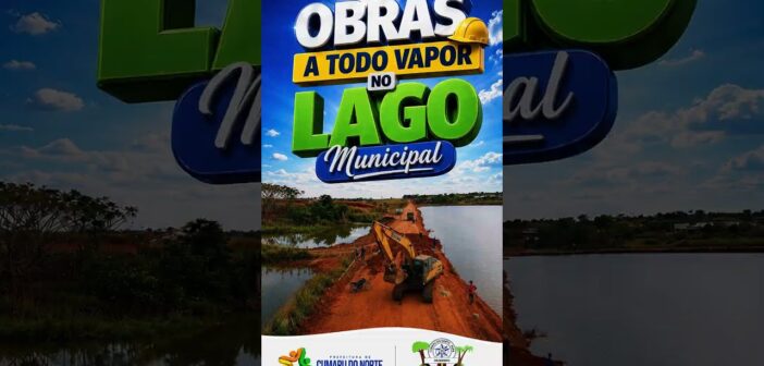 Obras no lago municipal